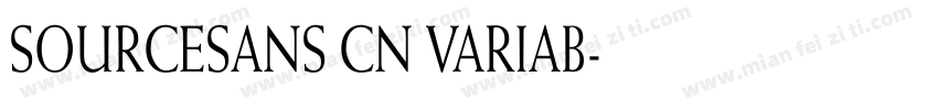 SOURCESANS CN VARIAB字体转换